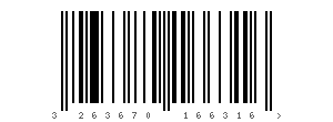 Code EAN 3263670166316, code barre Sardines à l'Ancienne Label rouge Connétable 115 g (égoutté : 87 g)