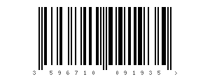 EAN code 3596710091935, code barre Thon albacore au naturel Auchan 200 g (140 g net égoutté)