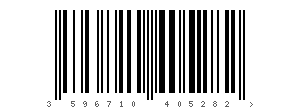Code EAN 3596710405282, code barre Lait demi-écrémé des campagnes Françaises Auchan 1 L e