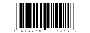 Code EAN 7613035219489, code barre KitKat original Nestle,  KitKat 21 x 20.7g bars / 434.7g net